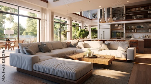 A photo of a spacious family room with natural light.