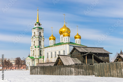 Assumption Cathedral in the Tula Kremlin, a monument of defense architecture. Tula, Russia
