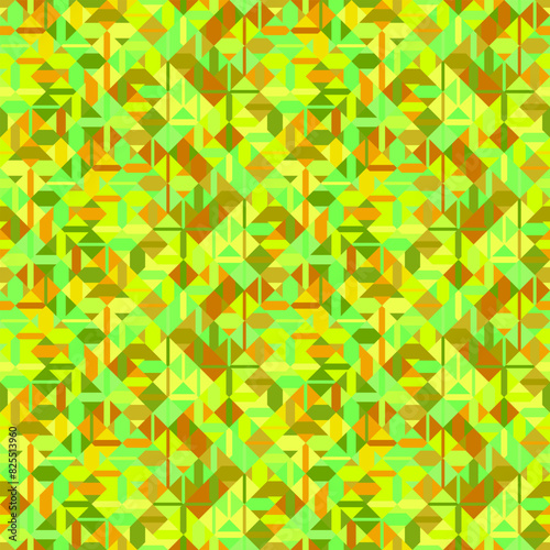 Colorful seamless mosaic pattern background - abstract vector illustration