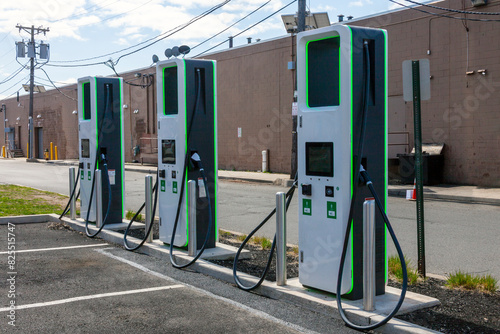 EV charging an electric car