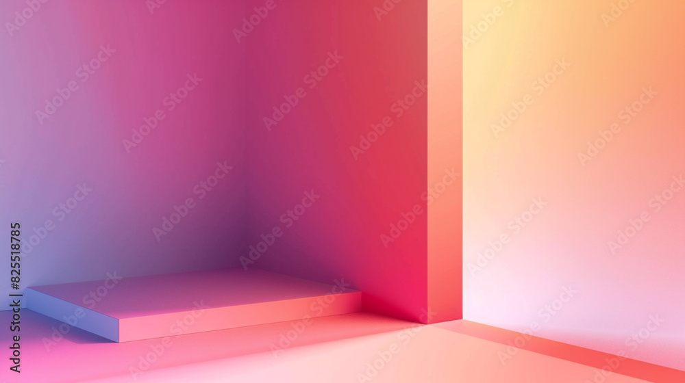 abstract background gradient color ribbon banner with copy space for text. abstract background gradient color ribbon banner with copy space for text.