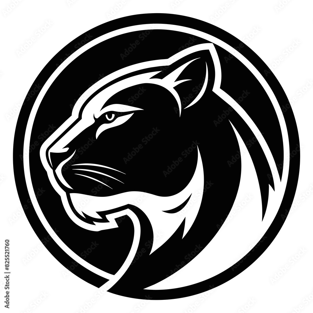 Panther Icon: Sleek Vector Illustration Encircled for Maximum Impact Panther Icon: Sleek Vector Illustration Encircled for Maximum Impact