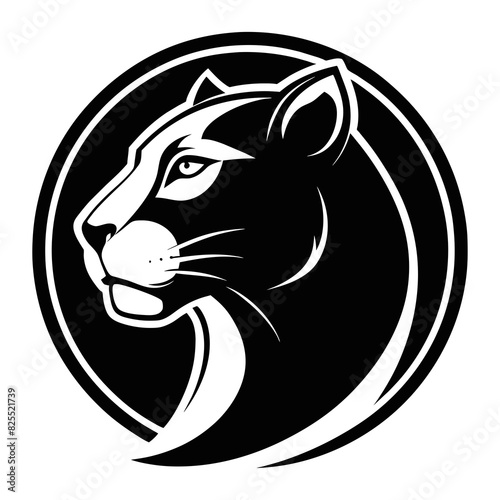 Panther Icon: Sleek Vector Illustration Encircled for Maximum Impact