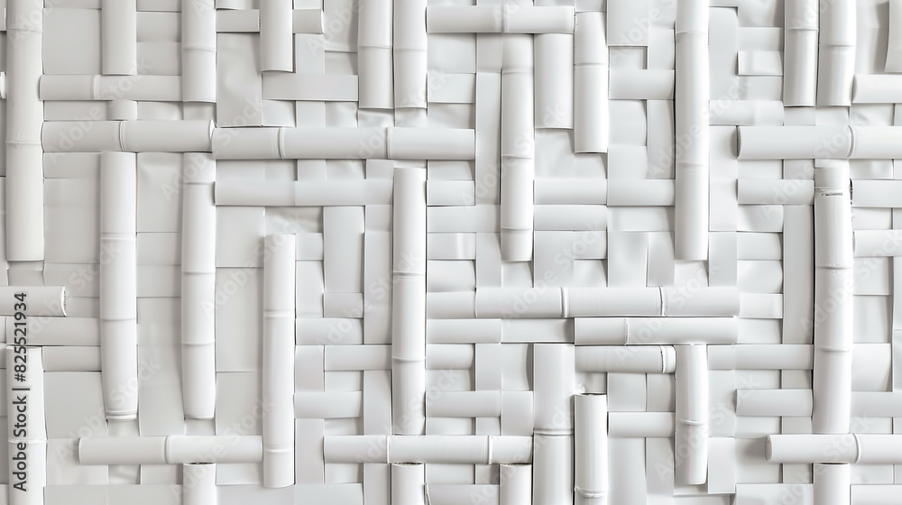 White bamboo background. White bamboo background.