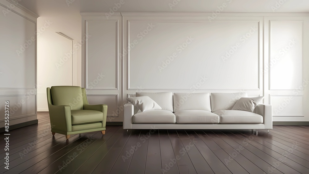 Elegant arrangement of luxurious modern furniture in the living room. Elegant arrangement of luxurious modern furniture in the living room.