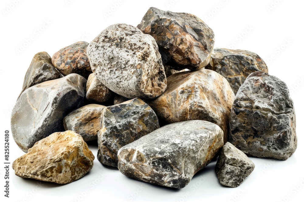Pile Of Rocks. Heavy Boulders in a Burdenous Stack, Geology Concept Pile Of Rocks. Heavy Boulders in a Burdenous Stack, Geology Concept