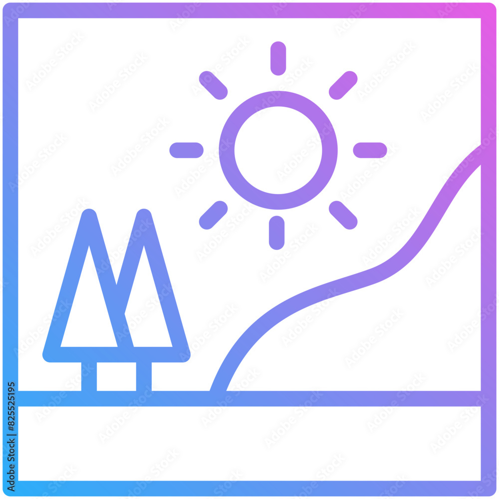 photo gradient line icon photo gradient line icon