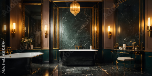 bathroom design in art deco style © tanya78