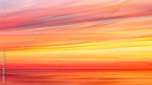 Colorful layers mimicking a tequila sunrise with vivid hues