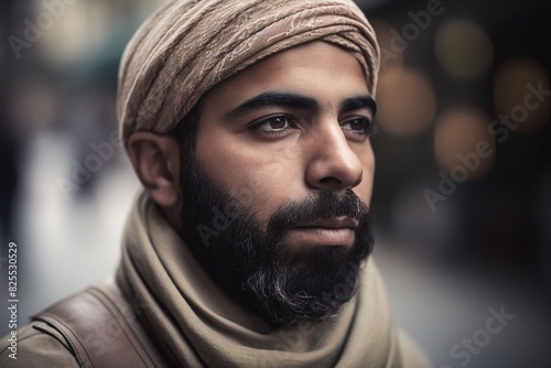 A man with a beard and a scarf on his head © Juan Hernandez