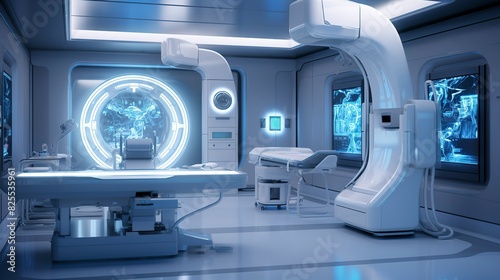 A photo of an organized medical imaging facility.