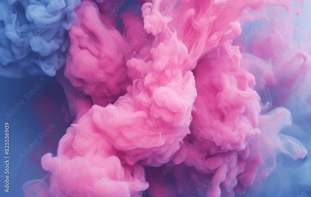 Obraz premium abstract background pink and blue smoke in the air