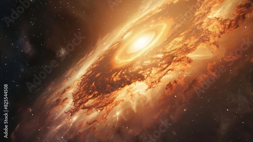 aweinspiring birth of colossal jet from supermassive black holes edge astronomical 3d illustration