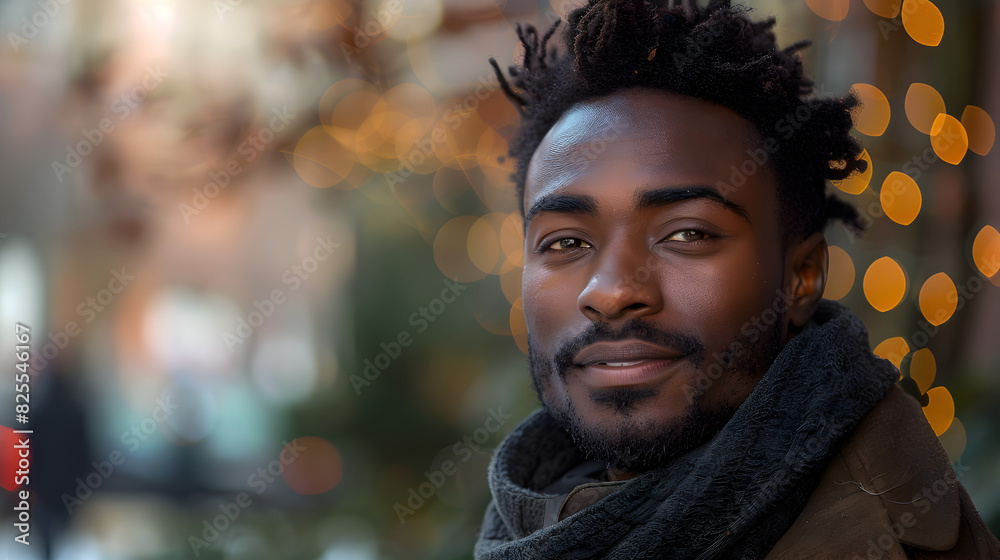 Close-up Portrait of a Man with a Smile and Dreadlocks Close-up Portrait of a Man with a Smile and Dreadlocks