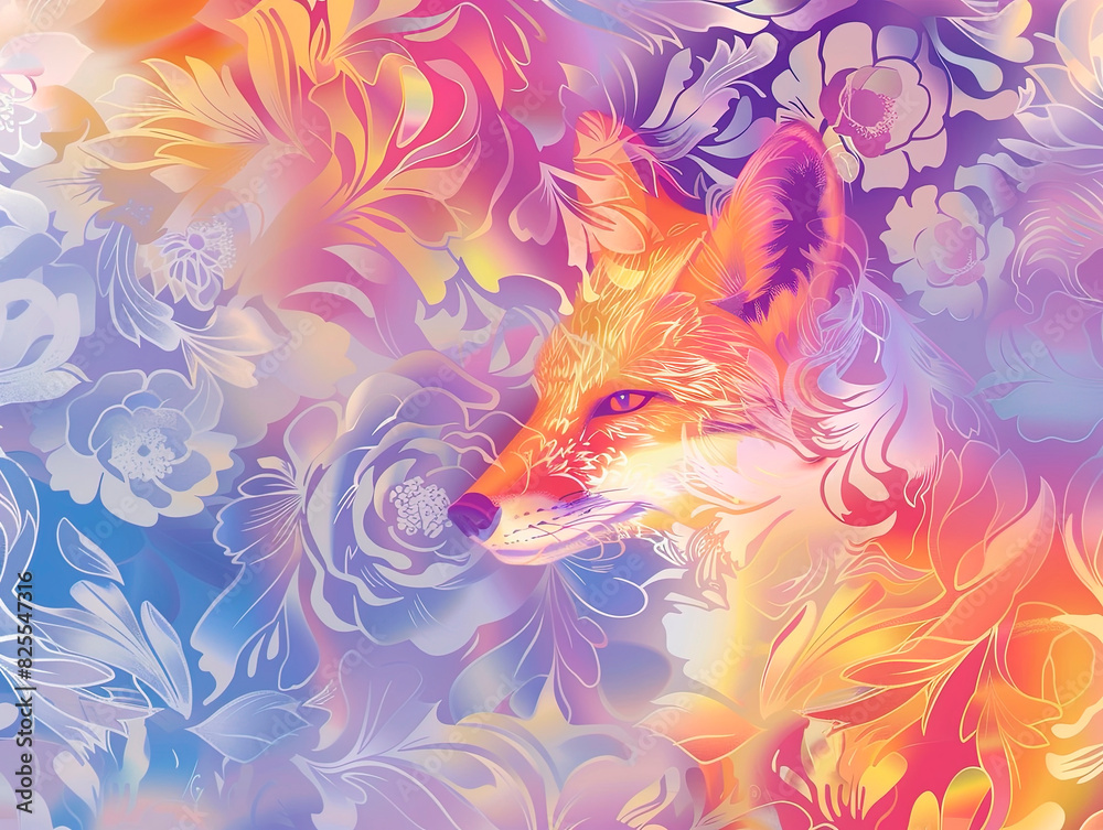 tender blue eustoma flower isolated. beautiful and mysterious lisianthus fox, patterns in iridescent colors, vibrant, elegant, mystical background, light mist