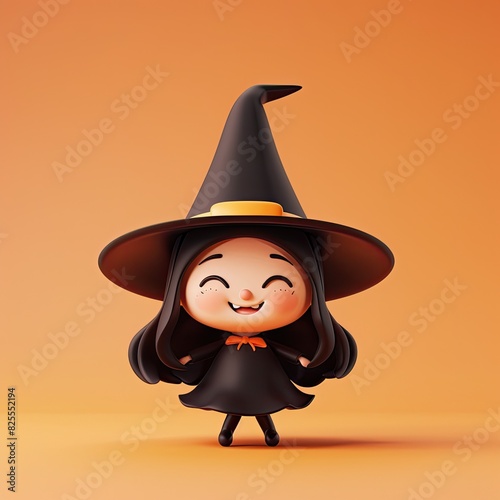 Cute Cartoon Halloween Witc...