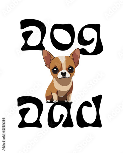 Dog Dad Funny design SVG