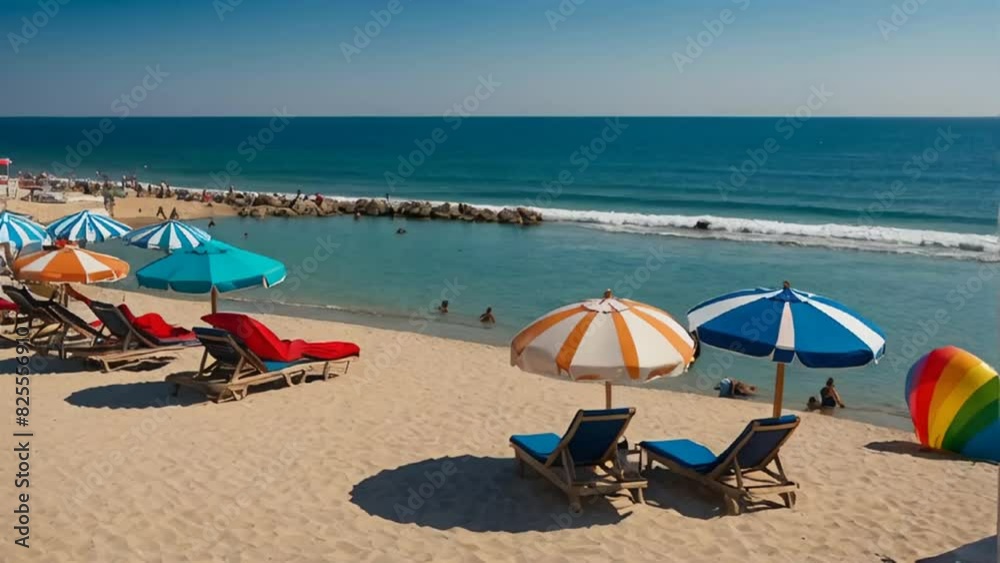 Sunny Beach, in Bulgaria, resort, summer Sunny Beach, in Bulgaria, resort, summer