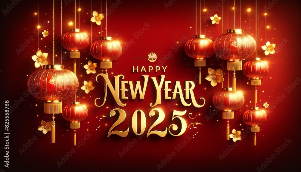 Chinese New Year 2025 Red and gold dragon background festive illustrations, greeting cards and banners. Chinese New Year 2025 Red and gold dragon background festive illustrations, greeting cards and banners.