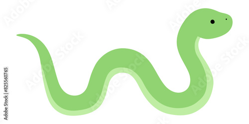 蛇のベクターイラスト。干支、十二支、へび、年賀