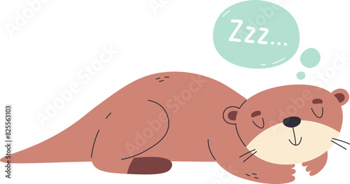 Sleeping Otter Animal