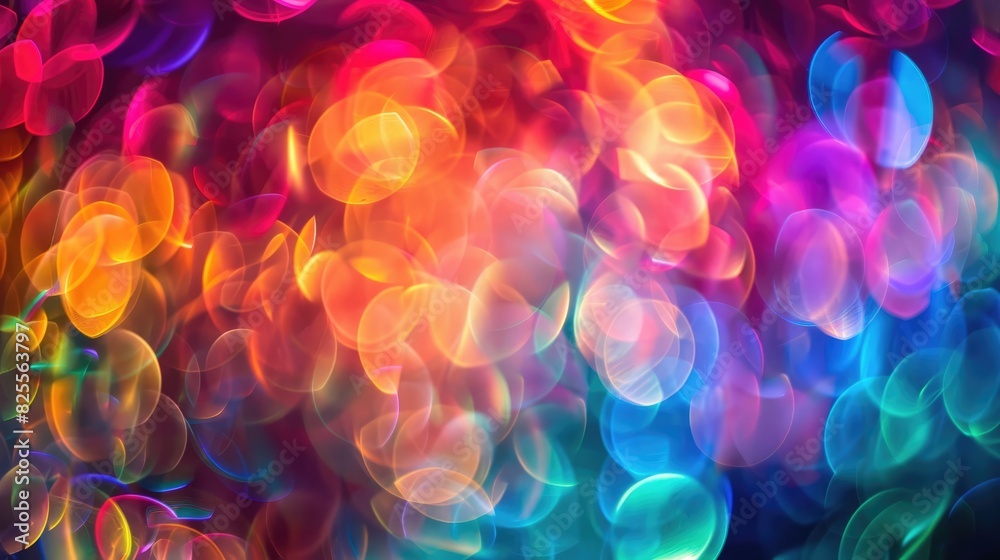 Colorful light captured through extended exposure Colorful light captured through extended exposure