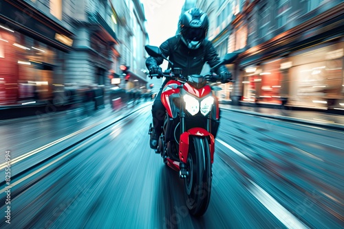 motorcycle  for dynamic motion effect photo