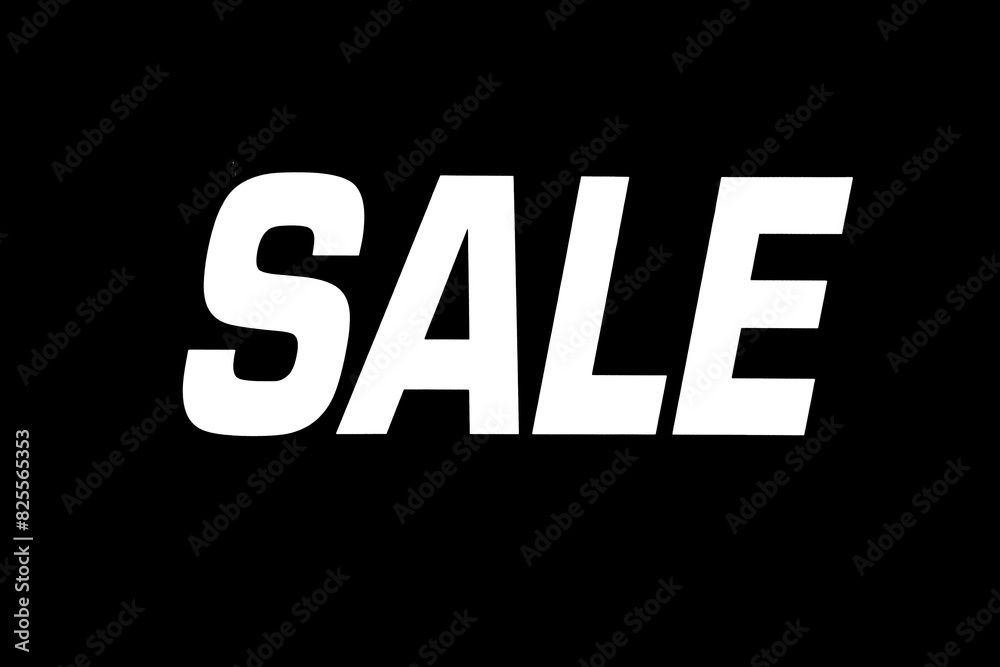 SALE. Sale Sign. The word SALE isolated on White. Room for text. Advertising Sign. Sale of Goods and Services. Business. Finance. Sales of Goods and Products. Signs and Symbols. Business and Finance.