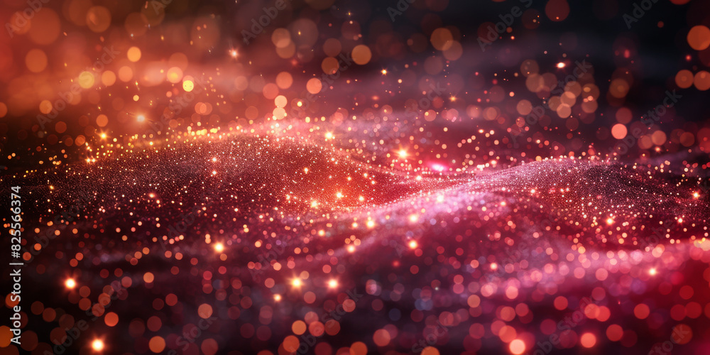 background of abstract glitter lights. red, gold and black background of abstract glitter lights. red, gold and black