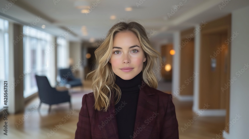 Mulher elegante no escritório