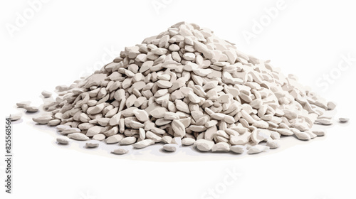 Hand drawn pile of fenugreek seeds monochrome sketc photo