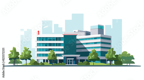 Hospital complex of clinic buildings for urgency tr