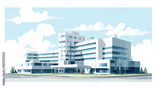 Hospital complex of clinic buildings for urgency tr