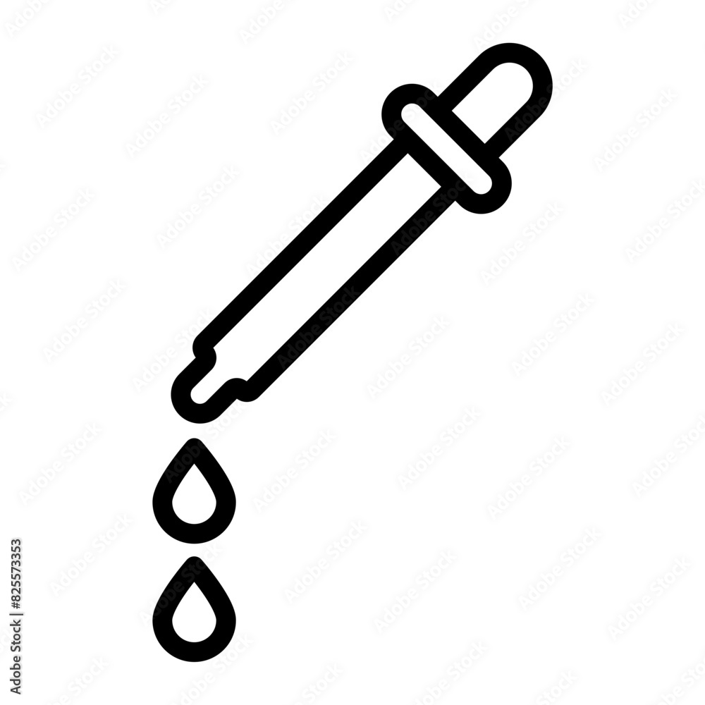Eye Dropper Vector Line Icon Design Eye Dropper Vector Line Icon Design