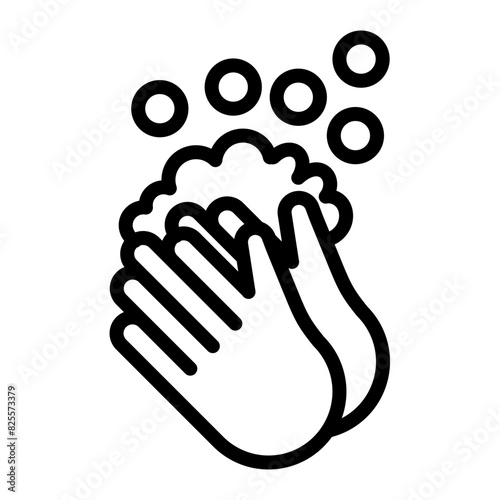 Handwash Vector Line Icon Design