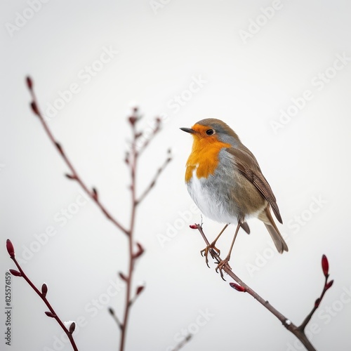 a small bird perched on a branch of a tree © LUPACO IMAGES