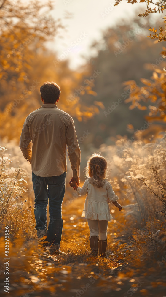 Fototapeta premium Celebrating Father’s Day, Honoring Dads with Love and Gratitude