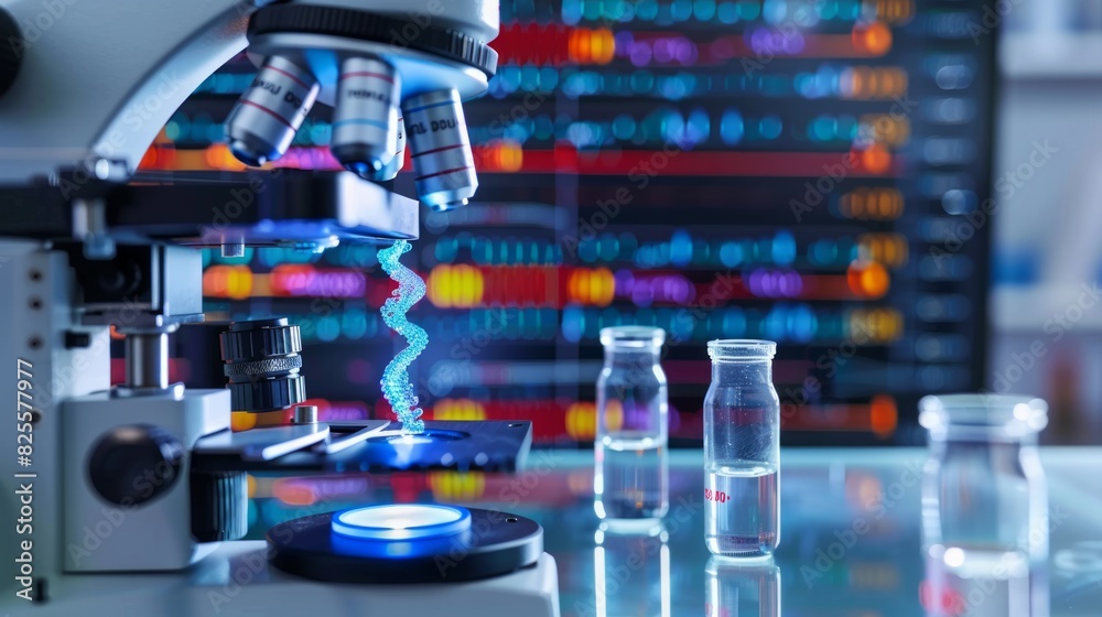 Research medical DNA lab science biotechnology scientist laboratory clinic medicine chemistry. Medical analysis DNA research equipment technology test microscope work health scientific computer gene Research medical DNA lab science biotechnology scientist laboratory clinic medicine chemistry. Medical analysis DNA research equipment technology test microscope work health scientific computer gene