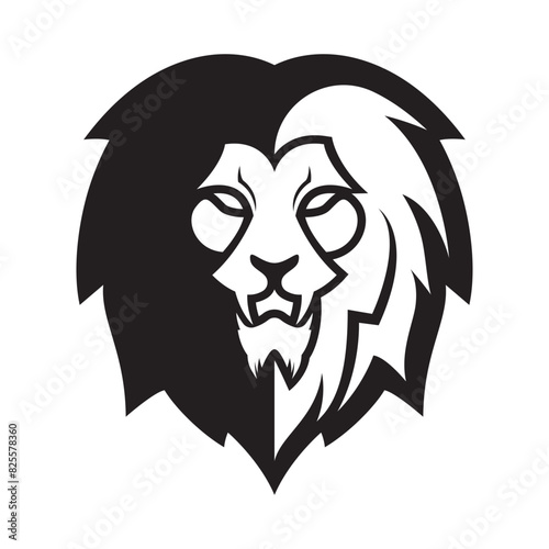 Elegant and dignified lion head logo design