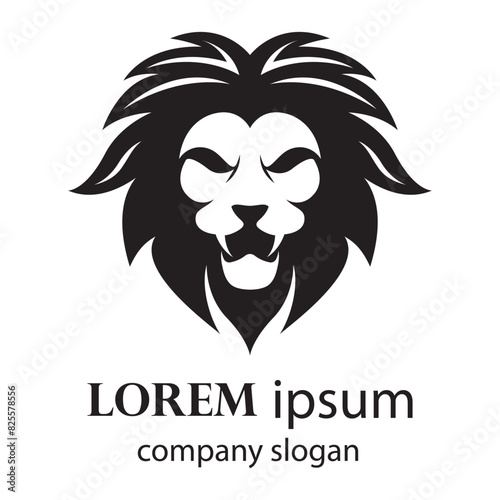 Elegant and dignified lion head logo design