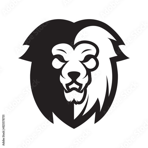 Elegant and dignified lion head logo design