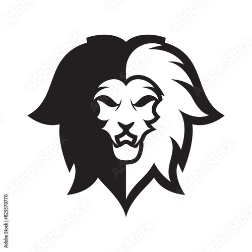 Elegant and dignified lion head logo design