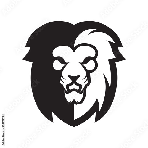 Elegant and dignified lion head logo design
