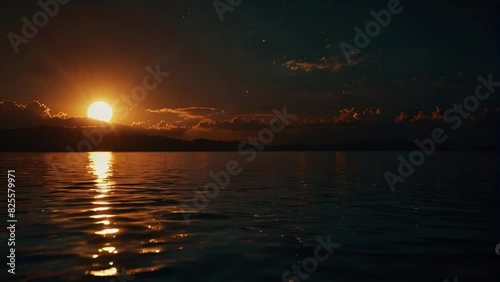 Neon Eclipse: A Symphony of Fire and Water