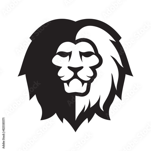 Elegant and dignified lion head logo design