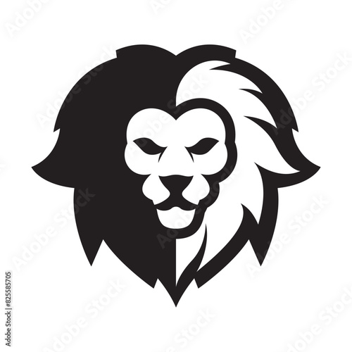 Elegant and dignified lion head logo design