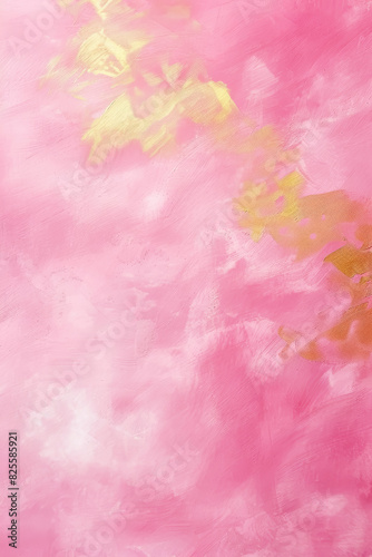 Abstract Pink and golden background. Top view, vertical