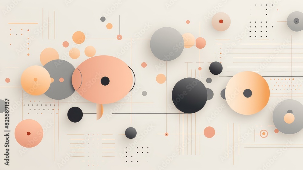 A vibrant abstract background with a unique blend of organic shapes.