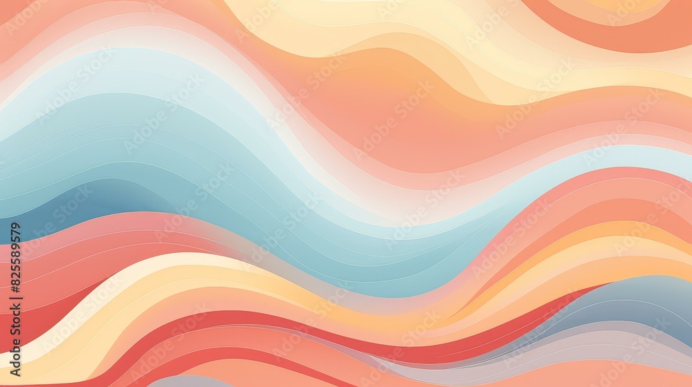 Abstract pastel background with swirling dynamic lines.