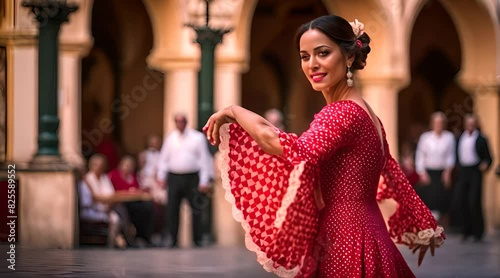 Female Flamenco Artist Performing on Old Town Square